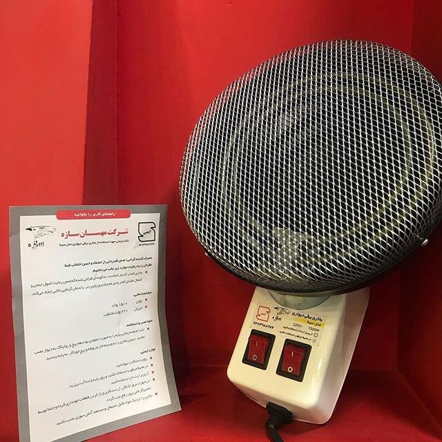 بخاری برقی دیواری مخصوص حمام مهسان سازه wall heater